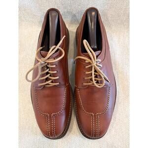 Cole Haan Country 7250 Brown Leather Split Toe Blucher Shoes 9 D Made in USA